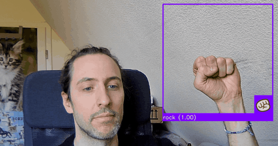 Training a CNN on Rock-Paper-Scissors images using Keras and OpenCV